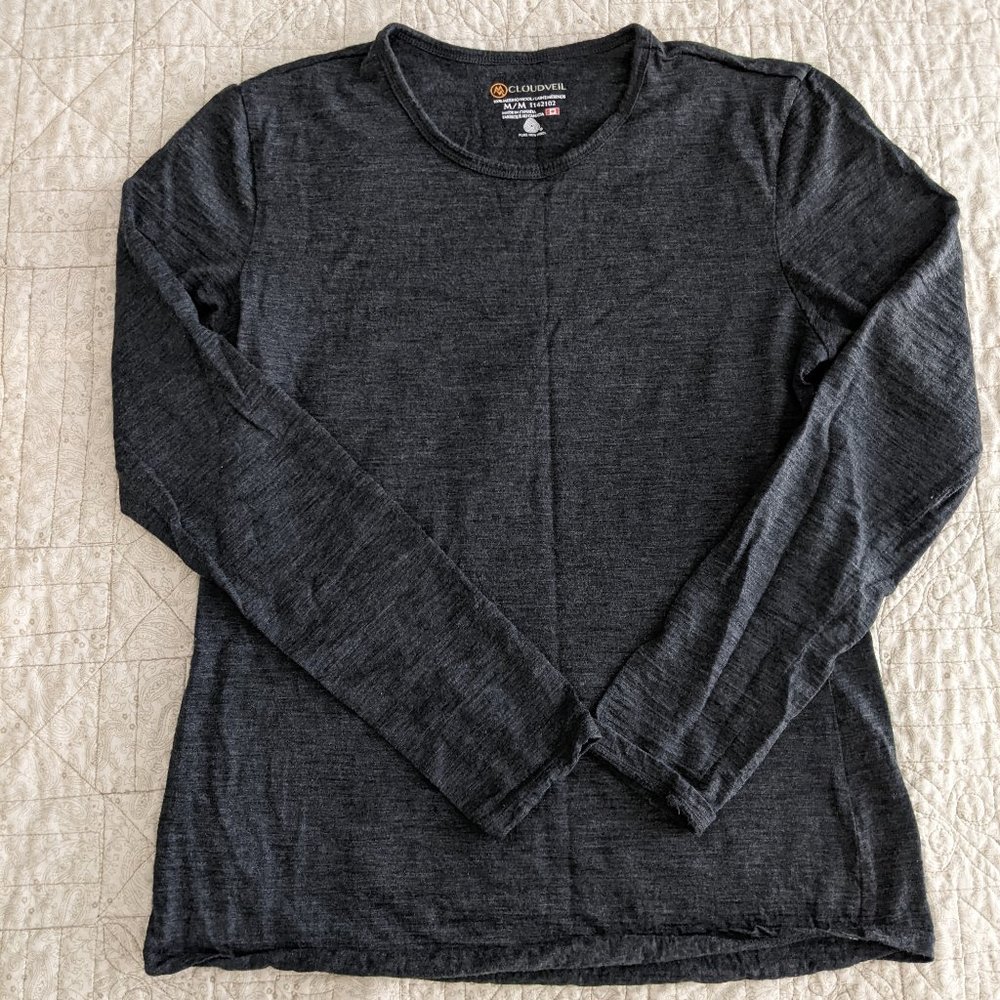 Cloudveil - Merino Wool - Grey - Long Sleeve - Women's Medium
